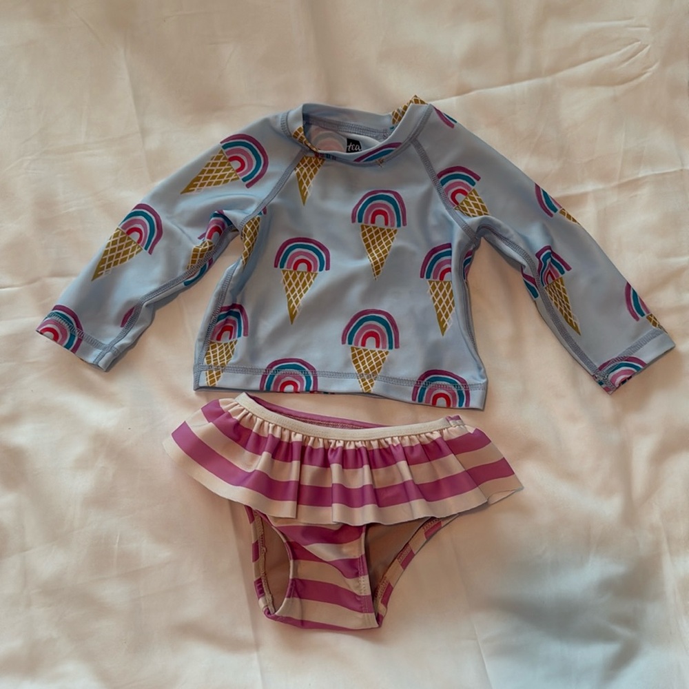 Tea Collection Rash Guard Baby Swim- 3-6M